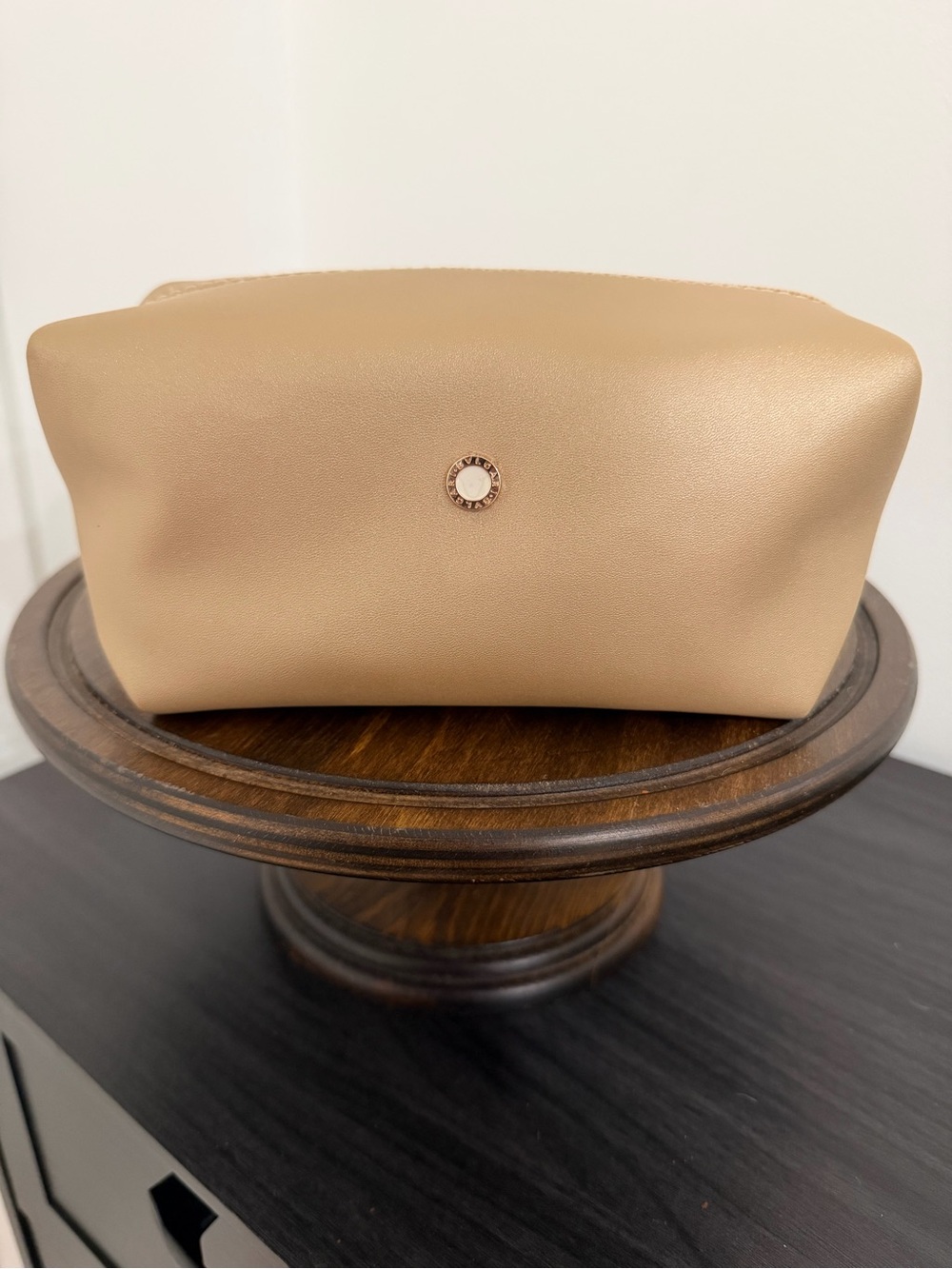 Bvlgari x Emirates First Class Luxury Amenity Pouch - Beige/Gold